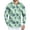 38#Army Green, variant on Men's Vacation Hawaiian Shirts Long Sleeve Tropical Floral Print Collared Button Down Resort Beach Outdoor Party Tops 2026 Sky Blue 3XL
