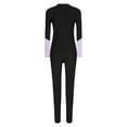 thumbnail image 5 of YONGHS Women UPF 50+ Full Body Swimsuit One Piece Rash Guard Swimwear Long Sleeve Wetsuit Purple L, 5 of 7