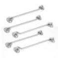thumbnail image 1 of Unique Bargains 5 Pcs 8 Pieds 200mm Crochet de Cabine en Acier Inoxydable Attrape-il Loquet de Porte de Cabane, 1 of 2