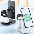 thumbnail image 1 of YCYHDS Three In One Wireless Charger 15W Fast Charging Powerful Magnet Adsorption Foldable Desktop Wireless Charging Clearance Sales Today Deals Prime, 1 of 9