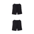 thumbnail image 2 of Qarigey Pantalones cortos de verano para hombre, pantalones cortos informales para dormitorio, pantalones de dormir elásticos ajustables SG 2piezas, 2 of 6