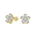 thumbnail image 2 of Lab Grown Diamond Fashion Earrings | 4 Carat IGI Certified Pear Shape | Daisy Flower Fashion Earrings | 14K Yellow Gold&nbsp; FG-VS Quality, 2 of 5