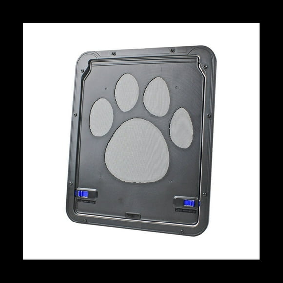 Pet Screen Door Easy Install Home Lockable Outdoor Door Magnetic Self-Closing Function Sturdy Door for Dog Cats 24X29cm,1 x Pet door,Black