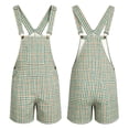 thumbnail image 6 of CONZONE Kids Boys Girls Bib Overalls Casual Shortalls For Child Adjustable Strap Plaid Loose Romper Jumpsuit With Pockets, 6 of 8