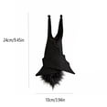 thumbnail image 2 of 9.45 Inch Upside Down Hanging Bat Halloween Decorations, Realistic Black Felt Bat Ornaments, Spooky Indoor Outdoor Decor Supplies for Indoor Outdoor House Yard Halloween Party, 2 of 2