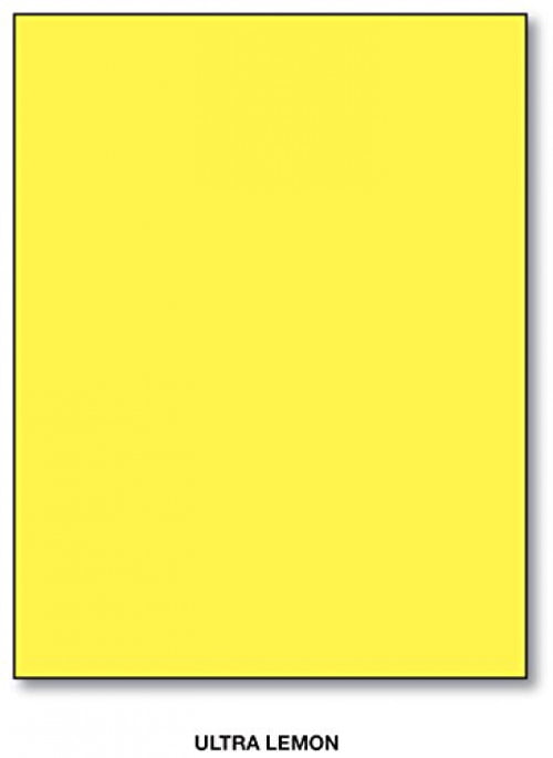 3 X 5" 'Ultra Lemon' Bright Colored Memo Sheets 500 Sheets Per Pack 