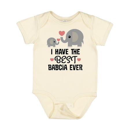 

Inktastic Grandchild Best Babcia Ever Boys or Girls Baby Bodysuit