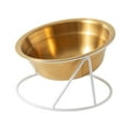 thumbnail image 2 of balikha Tilted Raised Cat Bowl Dog Water Dish Stable for Cat Pet Supplies Anti Vomiting with Stand Anti Slip Pet Bowl Snack Container with white base, 2 of 9