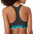 thumbnail image 2 of Calvin Klein Womens Modern Cotton Bralette,Charcoal Heather,X-Small, 2 of 3