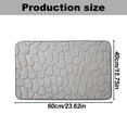 thumbnail image 3 of Area Carpet Acrylic Fibe, Carpet 1X Bathroom Foot Pad (Gray-A), 3 of 4