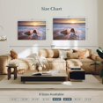 thumbnail image 4 of Elephant Stock Swirling Ocean Wave Wall Art - Horizontal Canvas Wall Art - Living Room Wall Decor - Beach Canvas - Blue And Gray Decor - 45" x 30", 4 of 8