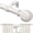 White, variant on 1" Diameter Heavy Duty Adjustable Wood Curtain Rod 32-144 Inch, Rust-Proof Indoor & Outdoor Pole with Imitation Wood Grain Leaf Finials, Sturdy Modern Decorative Rod, Coffee Brown