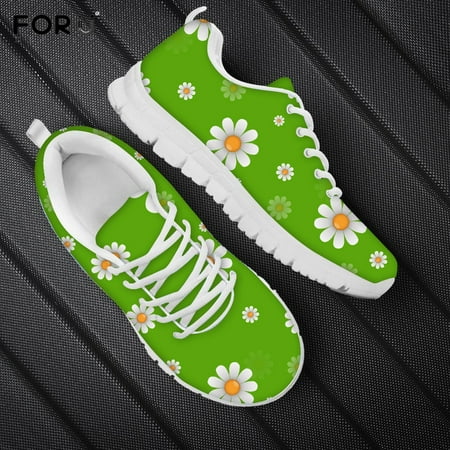 

Retro Flower Daisy Navy Blue Female Sneakers Fashion Casual Flats Shoes Women 2020 New Casual Breath Ladies Footwear