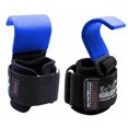 thumbnail image 2 of Heavy Duty Pro Metal Lifting Steel Hooks Double Stitching Non-Slip Resistant Coating Neoprene Padded Power Weightlifting Training Set Of 2 600Lb Pull Rating, 2 of 4