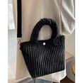 thumbnail image 4 of JUYGO Tote Bag Women Small Corduroy Satchel Bag Casual Fuzzy Handbag Crossbody Bag Trendy Shoulder Bag, 4 of 6