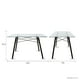 thumbnail image 5 of Mesa Comedor Eames Mundo In cristal rectangular con Patas de nogal, 5 of 8