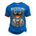 thumbnail image 3 of Telankuip Mens Traditional German Bavarian Oktoberfest T-Shirt Summer Short Sleeve Festival Graphic Tee Classic Crew Neck Retro Pattern Printed Casual Tops Streetwear 1-Blue M, 3 of 4