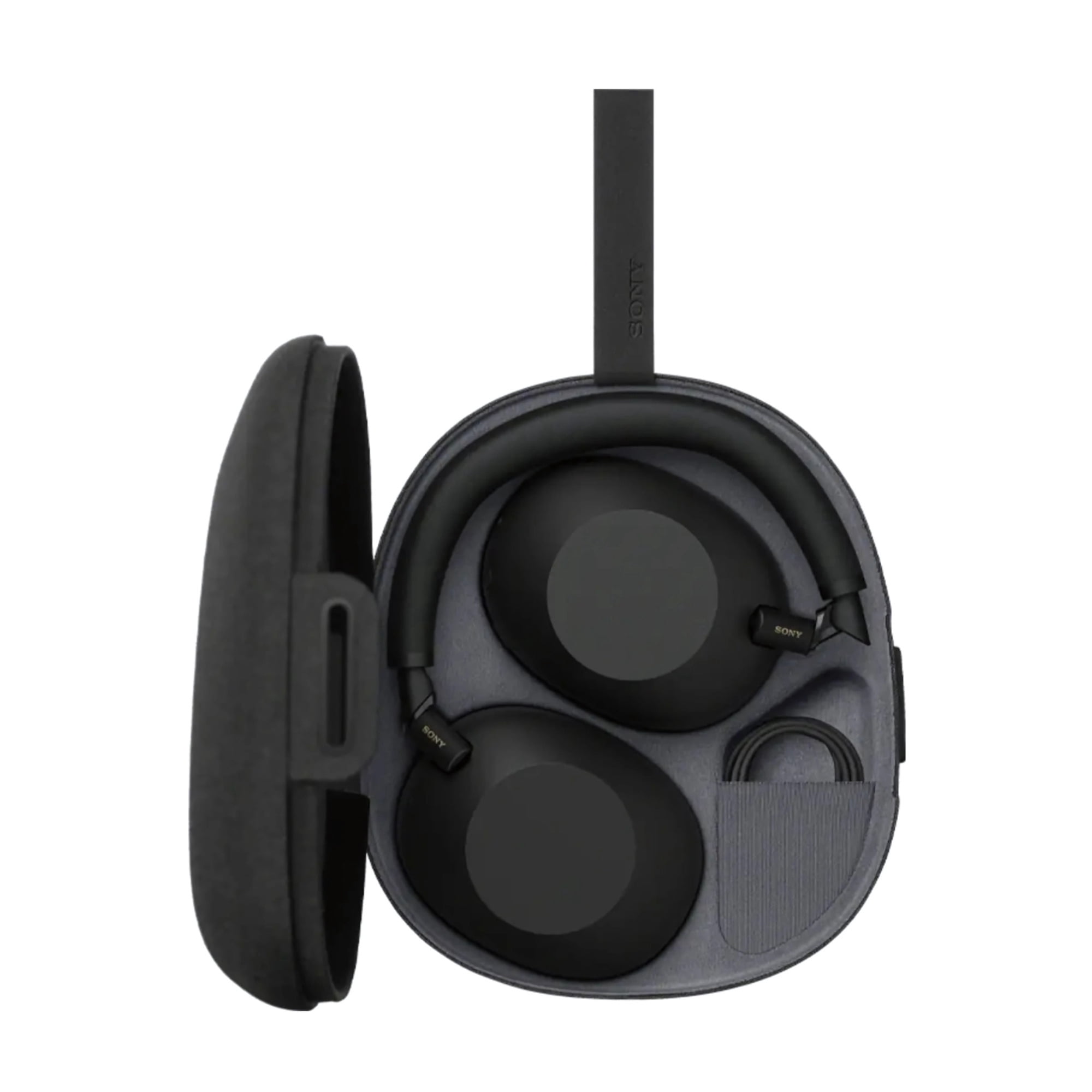 Sony WH-1000XM6 Wireless Noise-Canceling Headphones with QN3 Processor (Black) Bundle with USB-C Charging Cable and Charging Accessory (3 Items)
