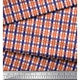 thumbnail image 3 of Soimoi Satin Silk Fabric Gingham Check Decor Fabric Printed Yard 42 Inch Wide, 3 of 3