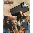 thumbnail image 5 of CaseBorne R Series Case for [iPhone 13 Pro] Aluminum Frame Aramid Fiber Kevlar Backplate - Black, 5 of 5