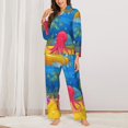 thumbnail image 2 of Sikiie Submarine And Landscape Women's Long-Sleeve Shirt and Full-Length Bottom Pajama Set (s-xxl)-XX-Large, 2 of 7