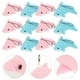 thumbnail image 3 of 12 piezas colgantes de la cadena de llaves de llave llaves de felpa de peluche decorativo accesorio de delfín relleno, 3 of 6
