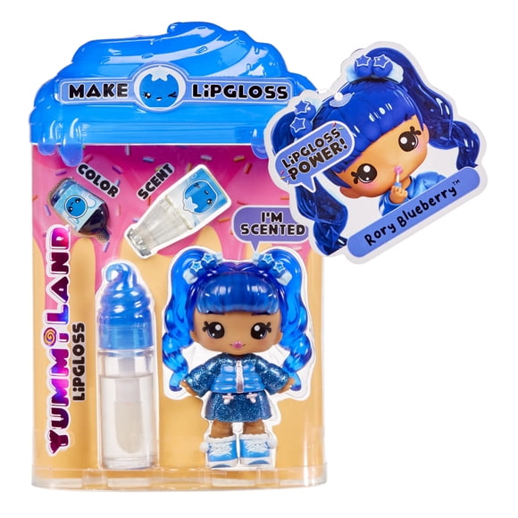 Yummiland Lipgloss Doll- Rory Blueberry, Ages 4+
