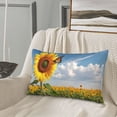 thumbnail image 5 of Rateoe butterfly and sunflower Pattern Pillow Covers with Invisible Zipper(Pillows are not Included) Standard Pillowcases-14"x20", 5 of 6