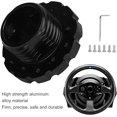 thumbnail image 3 of Car Steering Wheel Hub, Precise Replacement Steering Wheel Adapter for Thrustmaster T300 T500 PCD 73mm (Black), 3 of 5