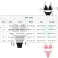 thumbnail image 3 of UTSJKR Women Spaghetti Straps Mini Bikini Sets Flattering Two Piece Micro Thong Swimwear Tie Side Bottom Swimsuit Lingerie Pink M, 3 of 5