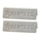 thumbnail image 3 of Letrero reservado de metal, 2 piezas de metal de acero inoxidable, letrero reservado independiente, letreros de mesa reservados para restaurantes, los mejores de su clase, 3 of 8