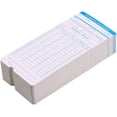 thumbnail image 1 of Tarjetas de reloj de control de tiempo mensual para contar la asistencia de los empleados, registrador de nómina, 100 unidades, 1 of 4