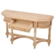 thumbnail image 4 of Muebles para casa de muñecas en miniatura, escritorio de madera, mesa semicircular, accesorios, escala 1:12, 4 of 14