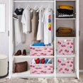 thumbnail image 6 of Foldable Fabric Storage Bin Home Cubes Clothing Organizer Bins Large Collapsible Box Basket for Home Organizer Watercolor Sparkling Cherries, 6 of 7
