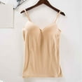 thumbnail image 7 of Conairie Tank Tops for Women Workout with Built in Bra Solid Color Scoop Neck Ribbed Slim Gym Camisole Tops Seamless Going Out Sleeveless Running Shirts Beige M, 7 of 7