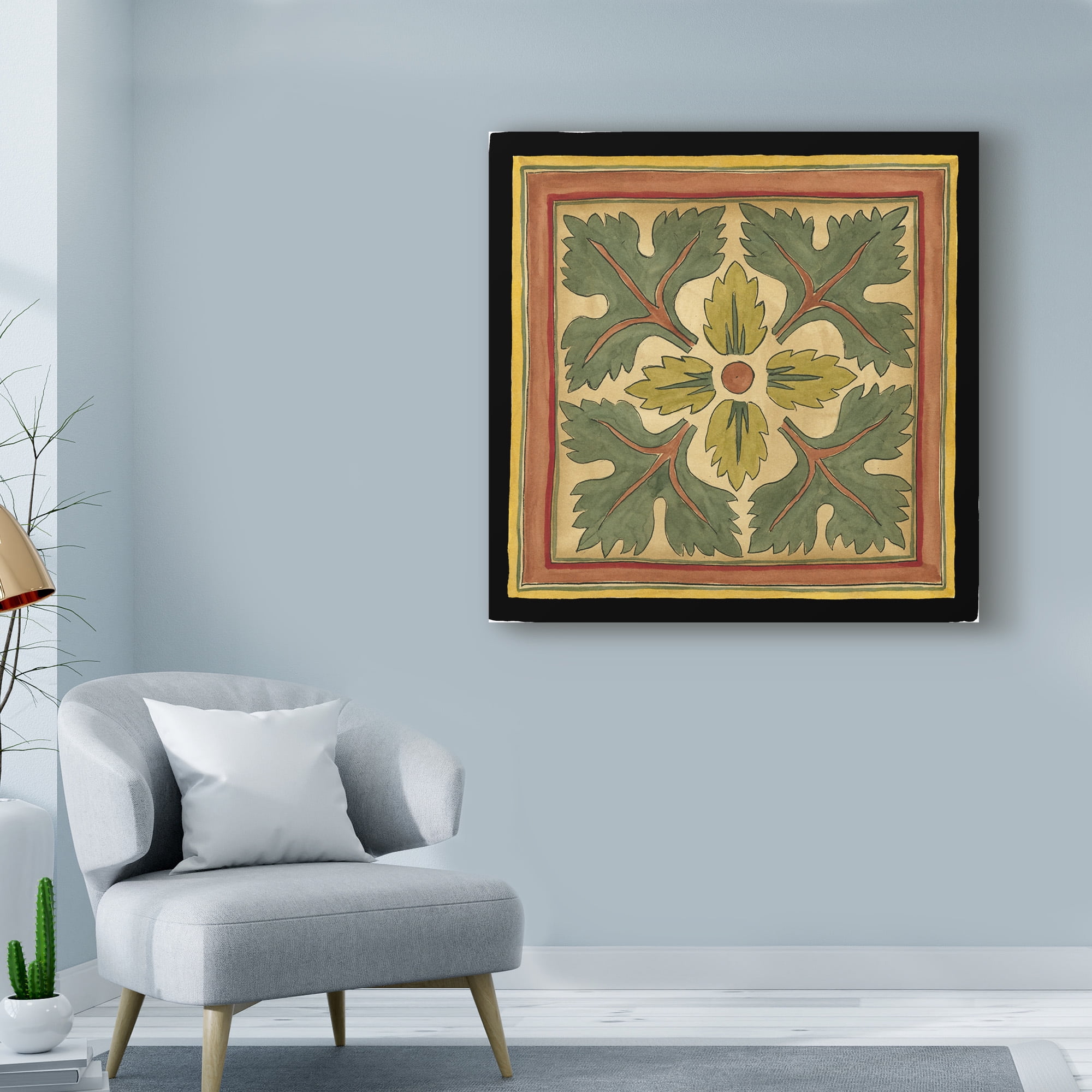 Trademark Fine Art 'Art sand Crafts Leaves III' Canvas Art by Jennifer Goldberger
