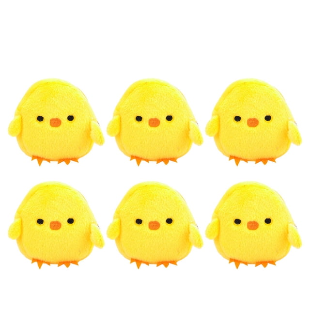 6pcs adorables pequeños monedas monedas monedas decorativas Pascua Chick Change Monederos