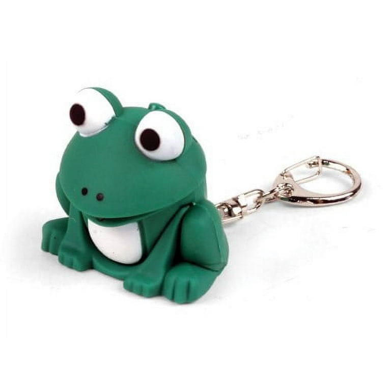 Rechargeable Frog Croaking Keychain, Frog Croaking Fidget Toy, Frogs