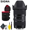thumbnail image 2 of Sigma 18-35mm f/1.8 DC HSM Art Lens for Canon EF Deluxe Kit, 2 of 4