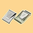 thumbnail image 4 of Slim Clip - Double-Sided Money Clip Wallet for Cash Credit Cards Unisex Stainless Steel - Silver, 4 of 5