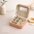 thumbnail image 6 of Hives & Honey Women's Blush Mya Compact Jewelry Travel Case, 6 of 7