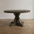 thumbnail image 6 of Furniture of America Kora Round Trestle Dining Table in Light Oak, 6 of 7