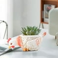 thumbnail image 4 of Succulent Flowerpot Personalized Desktop Breathable Animals Shaped Coarse Ceramic Flowerpot, 4 of 6