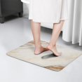 thumbnail image 4 of White Gold Marble Pattern Flannel Non Slip Door Rugs,Washable Door Mats Indoor,Decorative Door Mats,Dirt-Resistant and Absorbent Doormat for Entrance,Bedroom,Kitchen,Bathroom,31.5x17in(80x43cm), 4 of 4