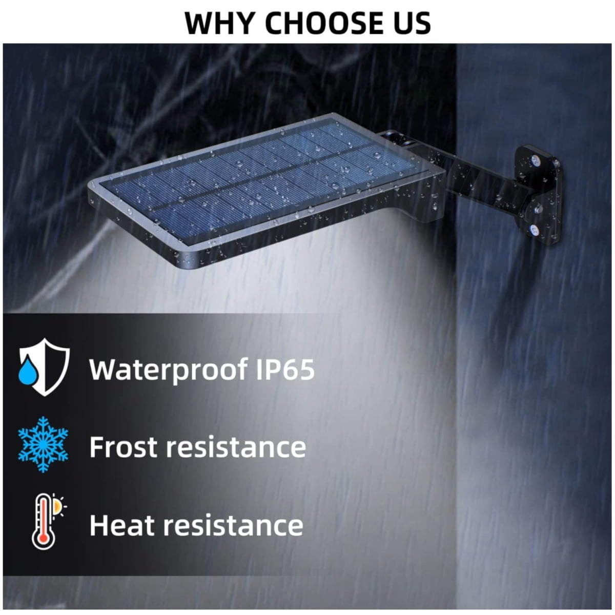 iMucci 2 Pack Outdoor Solar Street Flood Lights Remote Control Wireless 48 LED Waterproof Security Motion Sensor Light with 3 Modes