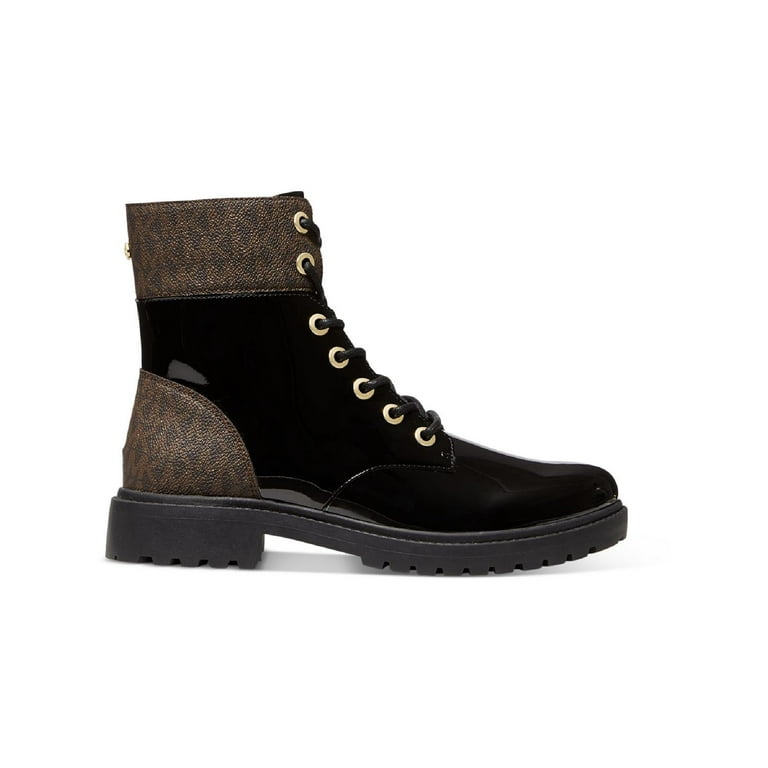 MICHAEL Michael Kors Womens Alistair Patent Lace Up Booties Walmart
