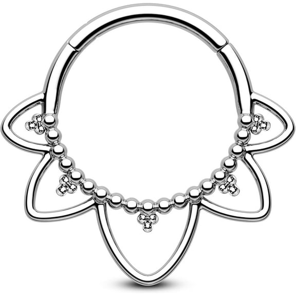 Septum Rings, 16G Lotus Septum Jewelry, Stainless Steel Helix Earrings for Women, Cute Piercing Jewelry