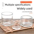 thumbnail image 4 of Transparent Candle Cup Wooden Lid Soybean Aromatherapy Candle Jar diy Round Glass Candle Cup Large Capacity Empty Cup - style：9508；, 4 of 5