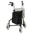 thumbnail image 3 of NOVA Medical Products Traveler 3 Wheel Rollator Walker, All Terrain 8” Wheels, Includes Bag, Basket and Tray, Sky Blue, 1 Count (Pack of 1), 3 of 6