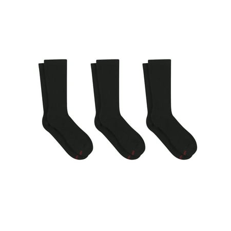 Hanes Mens Compression Crew Socks  3-Pack, Size 6-12
